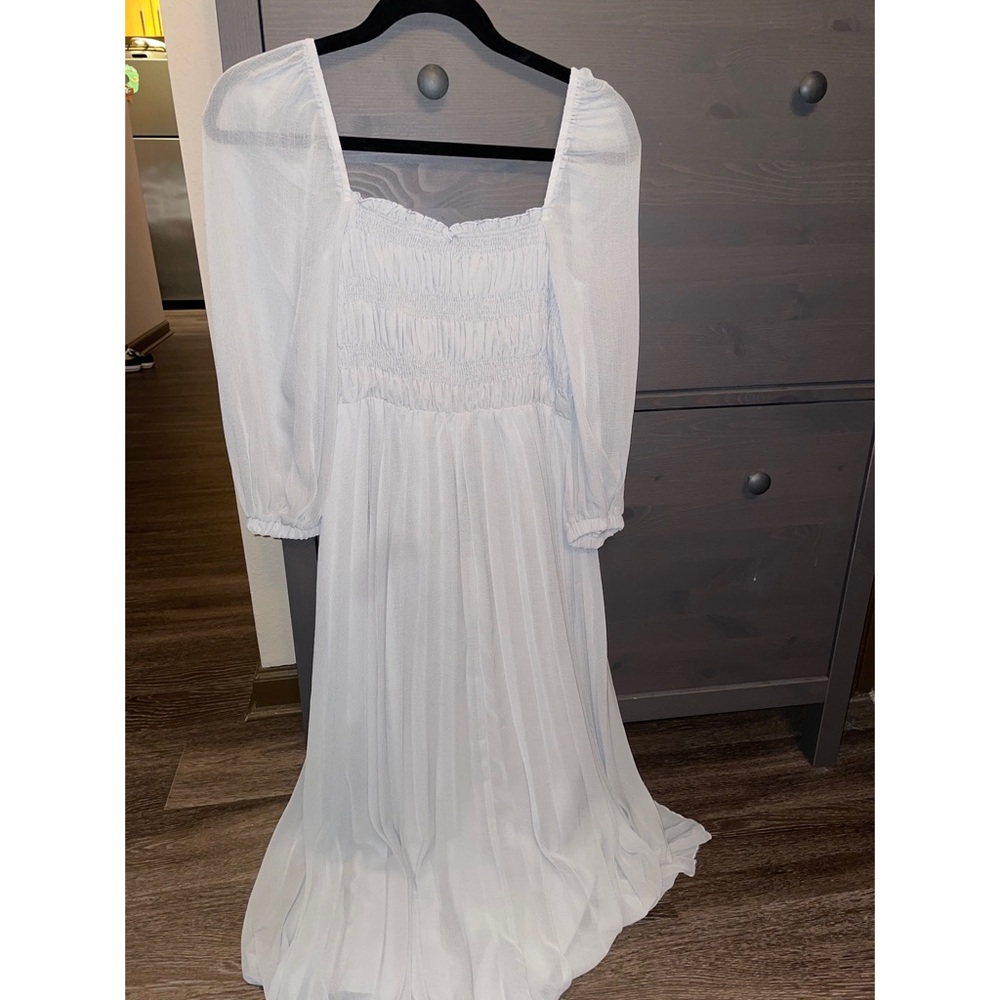 Only worn once silver/gray size 6 asos dress